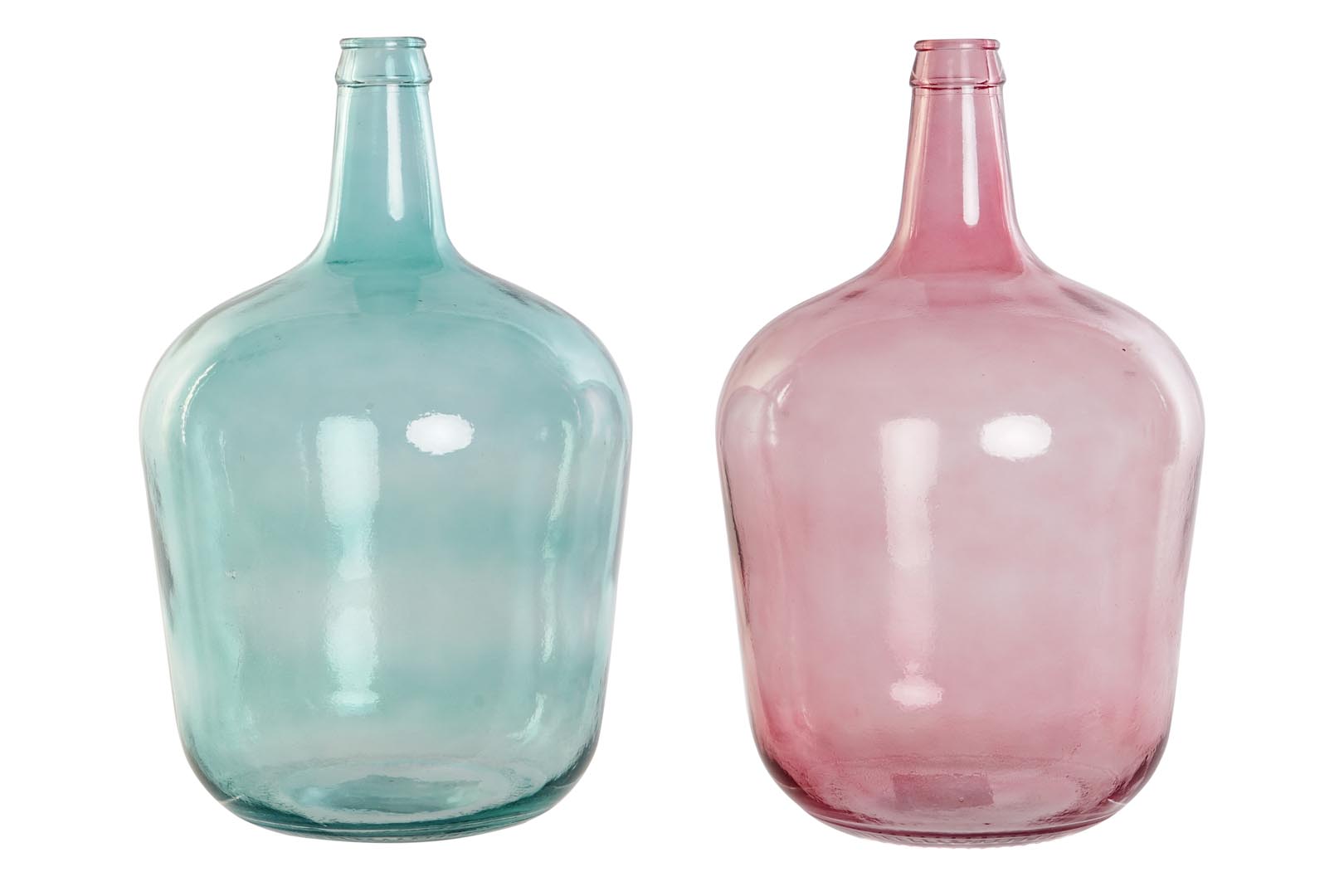 Dekodonia SET DOS JARRÓNES CRISTAL RECICLADO