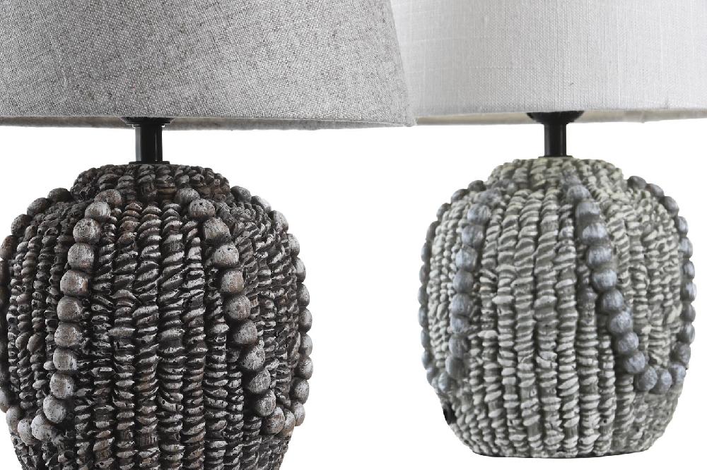 Dekodonia SET DOS LÁMPARAS SOBREMESA GRES