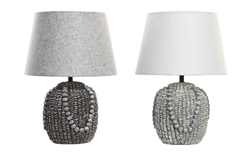 Dekodonia SET DOS LÁMPARAS SOBREMESA GRES