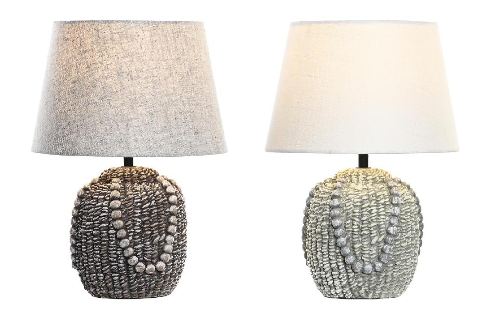 Dekodonia SET DOS LÁMPARAS SOBREMESA GRES