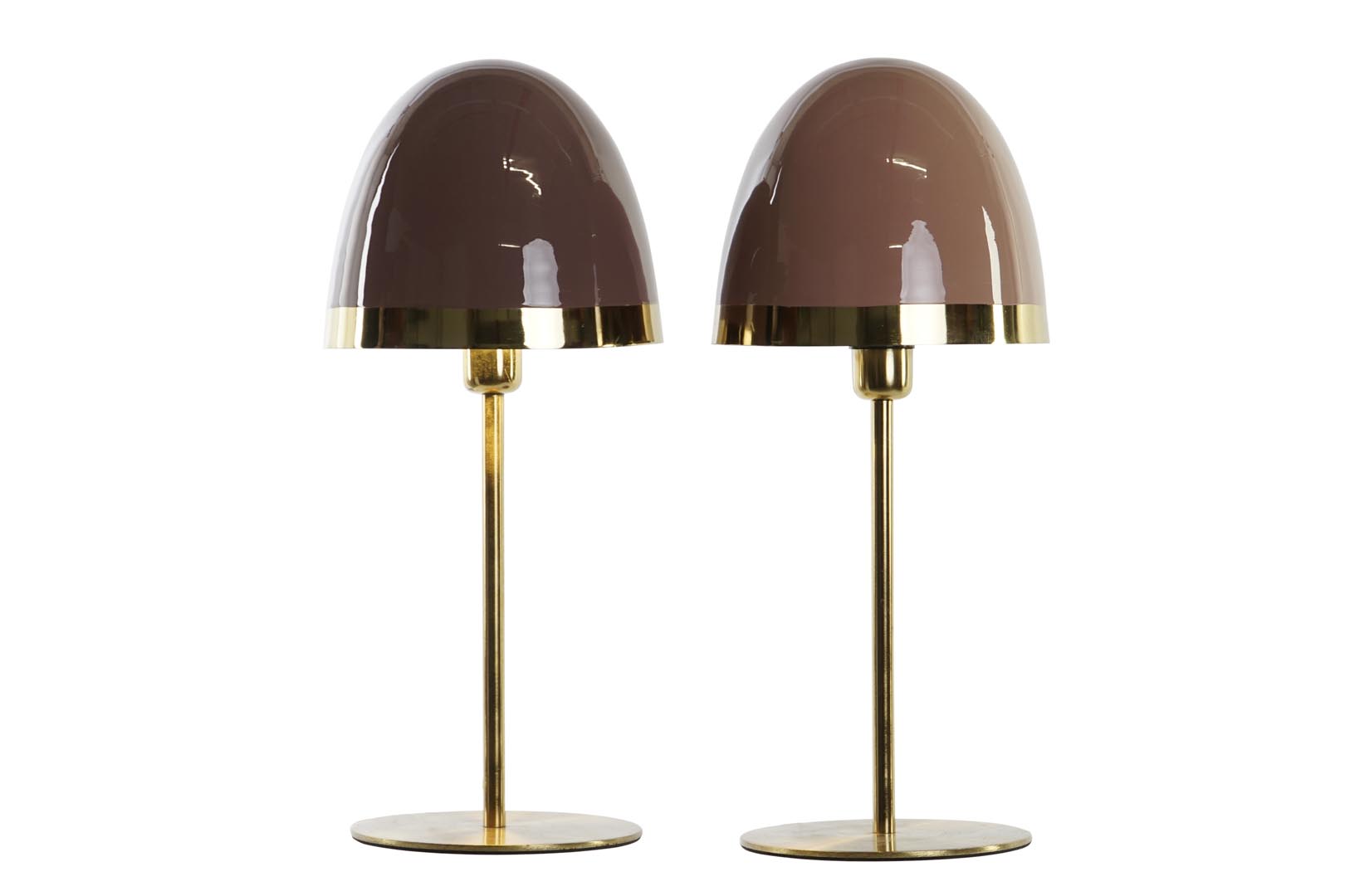 Dekodonia SET DOS LÁMPARAS SOBREMESA METAL