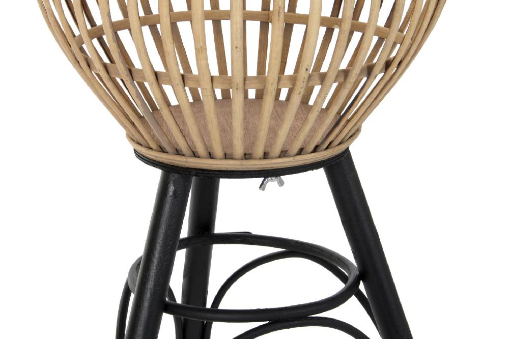 Dekodonia SET DOS MACETEROS BAMBÚ Y METAL