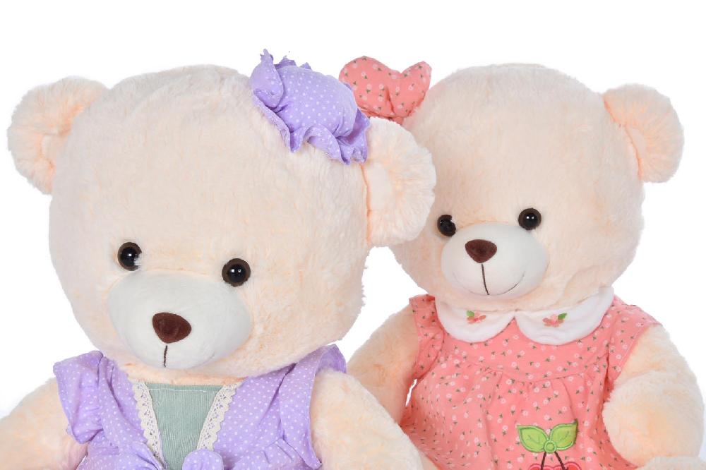 Dekodonia SET DOS OSOS PELUCHE PASTEL