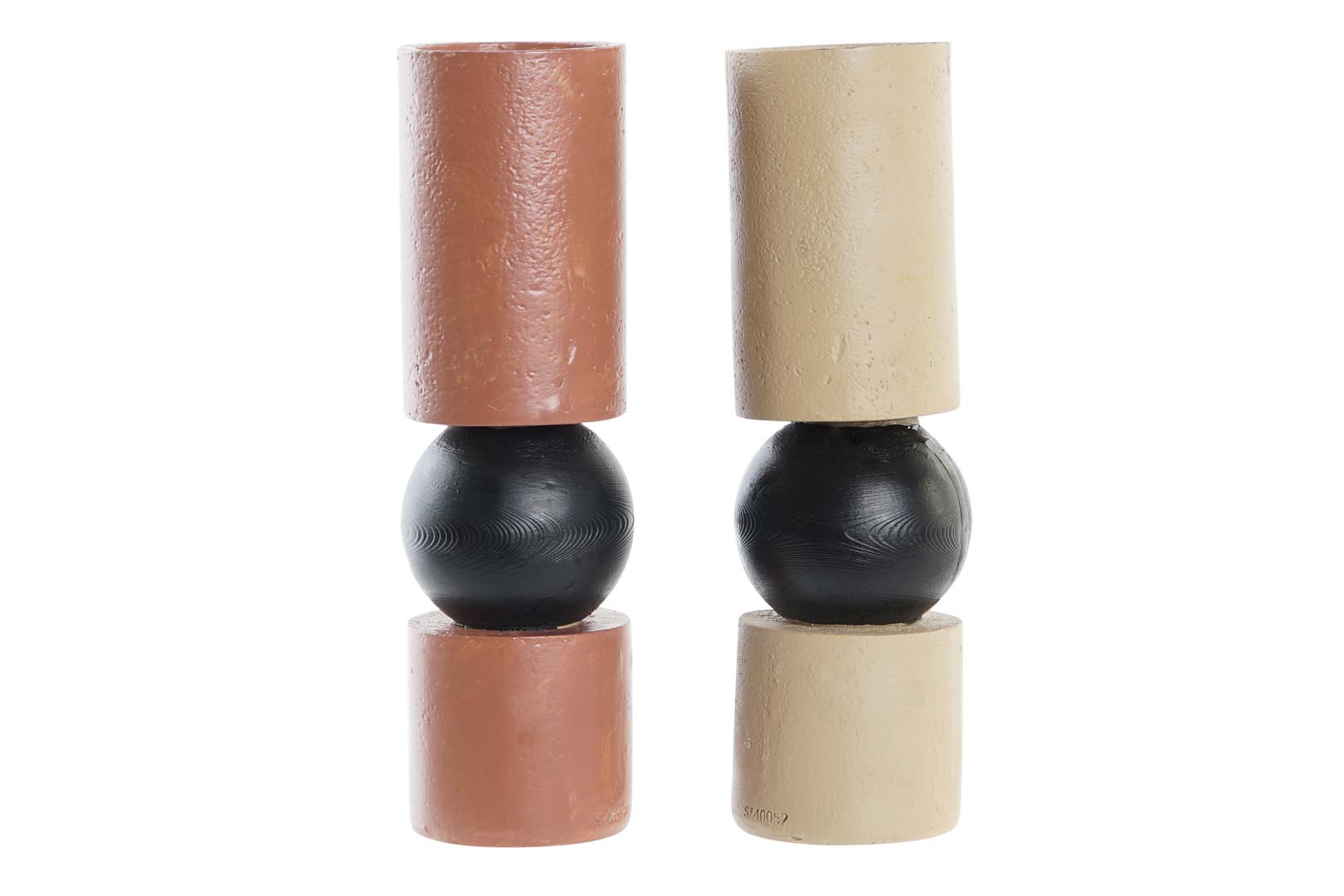 Dekodonia SET DOS PORTAVELAS RESINA ALTOS