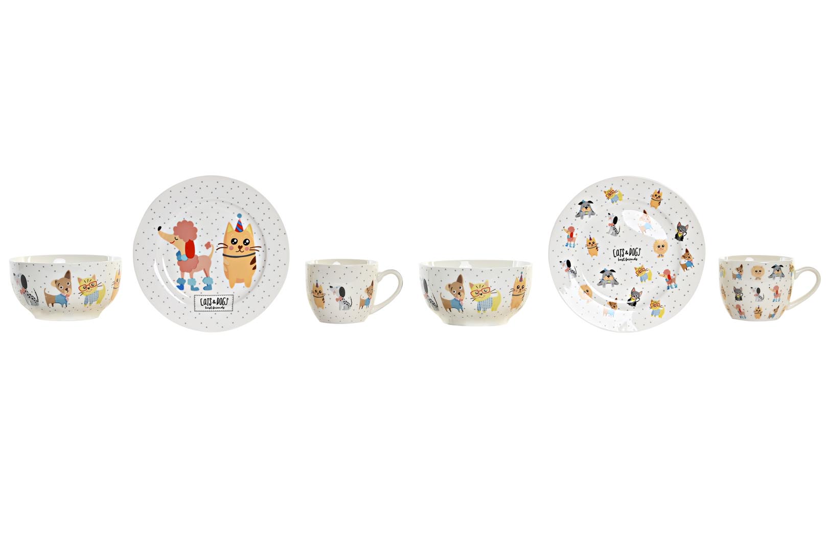 Dekodonia SET DOS Vajilla INFANTIL PORCELANA