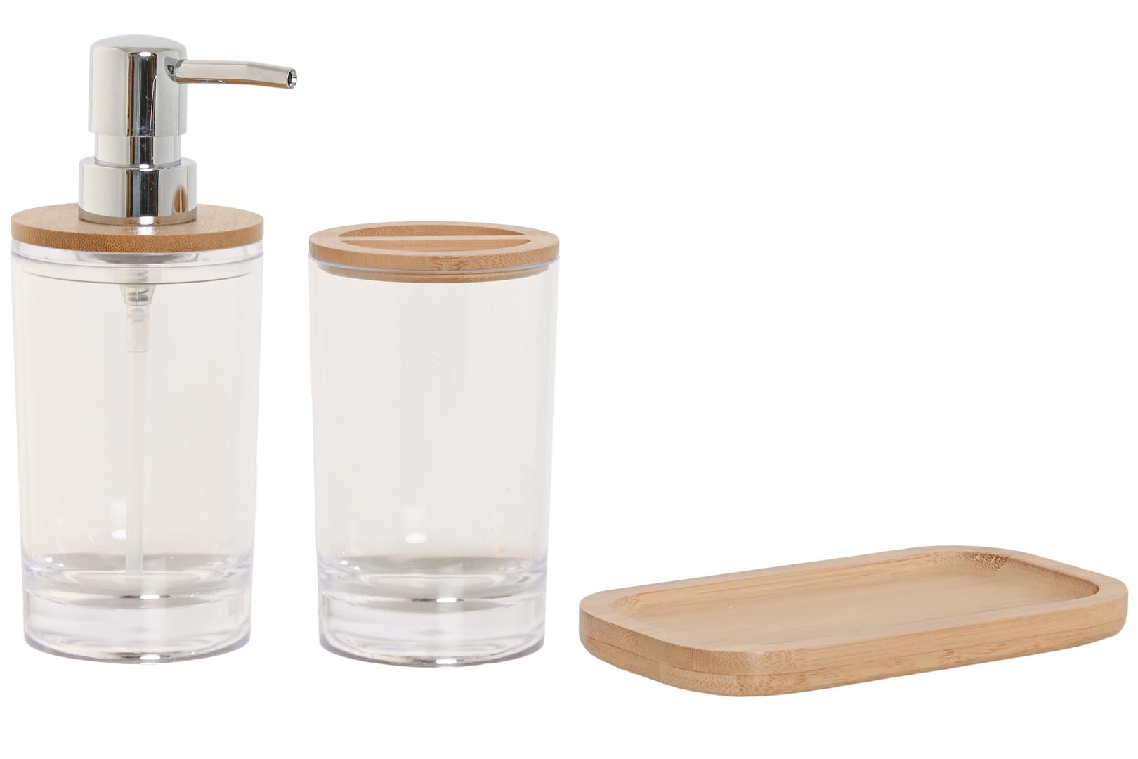 Dekodonia SET DOSIFICADOR Y VASO BAMBÚ