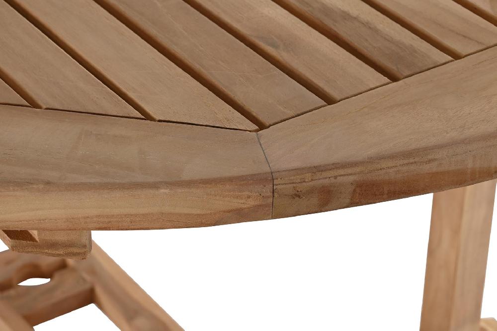 Dekodonia SET MESA Y CUATRO SILLAS TECA EXTENSIBLE