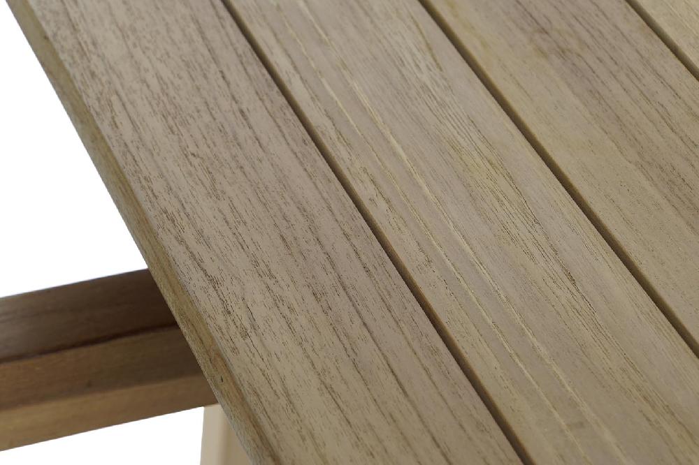 Dekodonia SET MESA Y CUATRO SILLAS TECA Y CUERDA