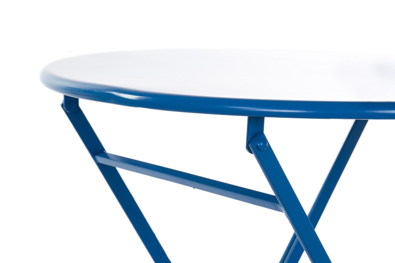 Dekodonia SET MESA Y DOS SILLAS METAL AZUL