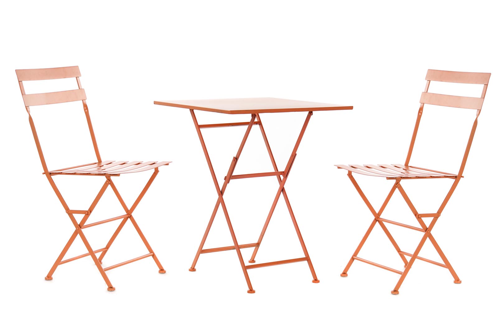 Dekodonia SET MESA Y DOS SILLAS METAL CORAL