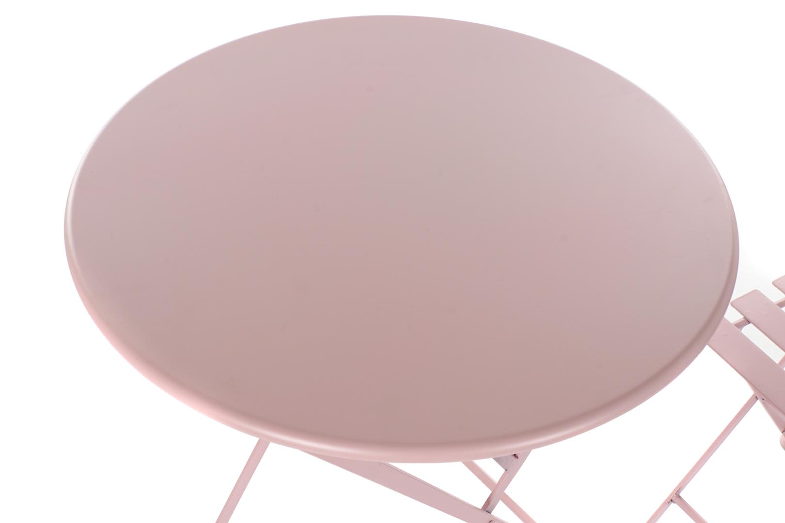 Dekodonia SET MESA Y DOS SILLAS METAL ROSA