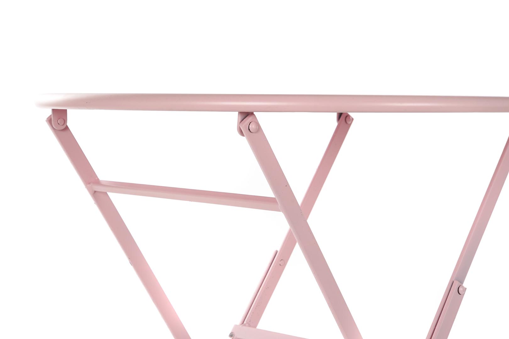 Dekodonia SET MESA Y DOS SILLAS METAL ROSA