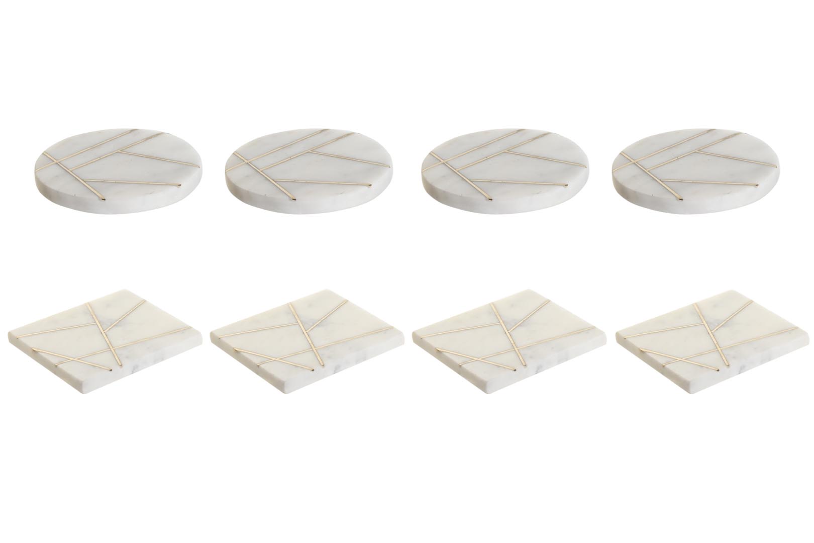 Dekodonia SET OCHO POSAVASOS MÁRMOL