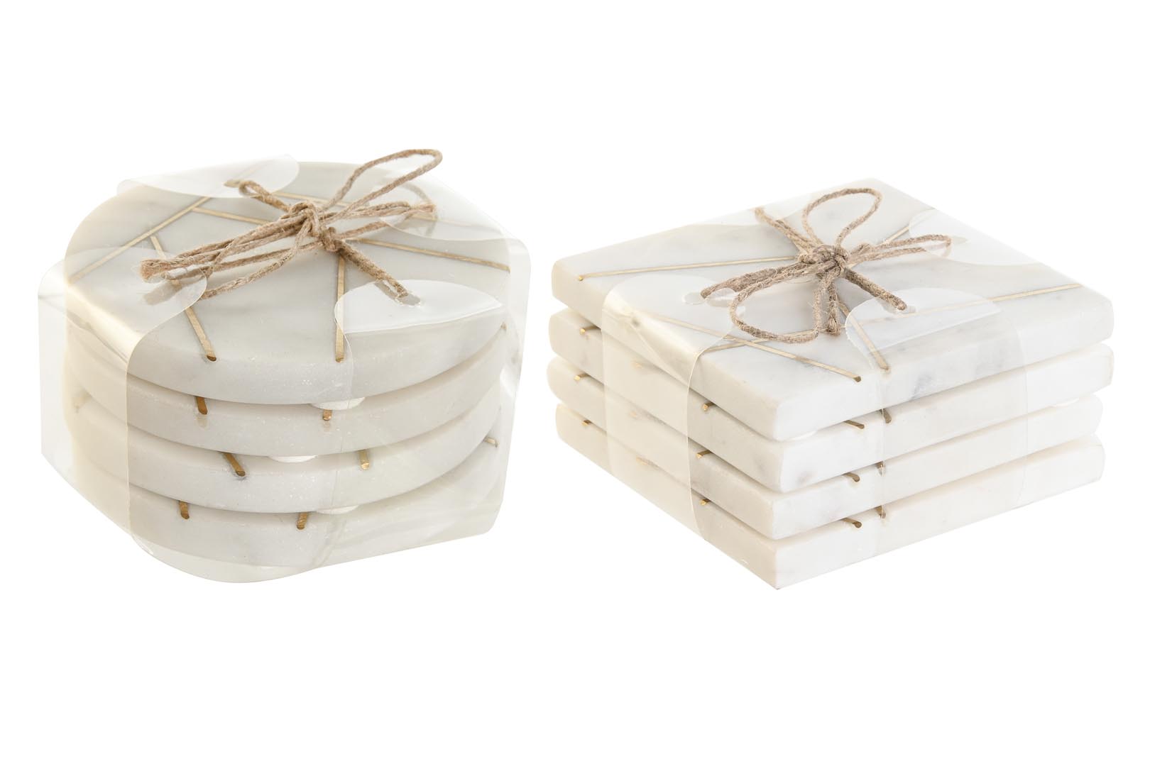 Dekodonia SET OCHO POSAVASOS MÁRMOL