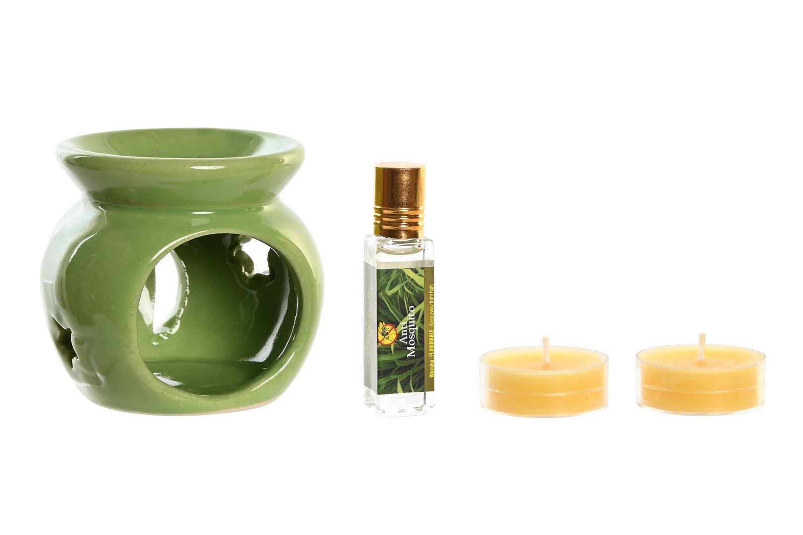 Dekodonia SET QUEMADOR Y VELAS CITRONELA