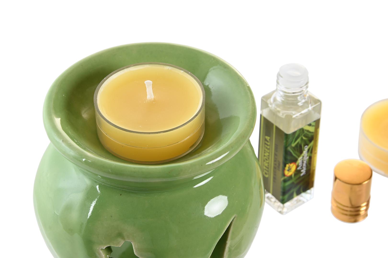 Dekodonia SET QUEMADOR Y VELAS CITRONELA