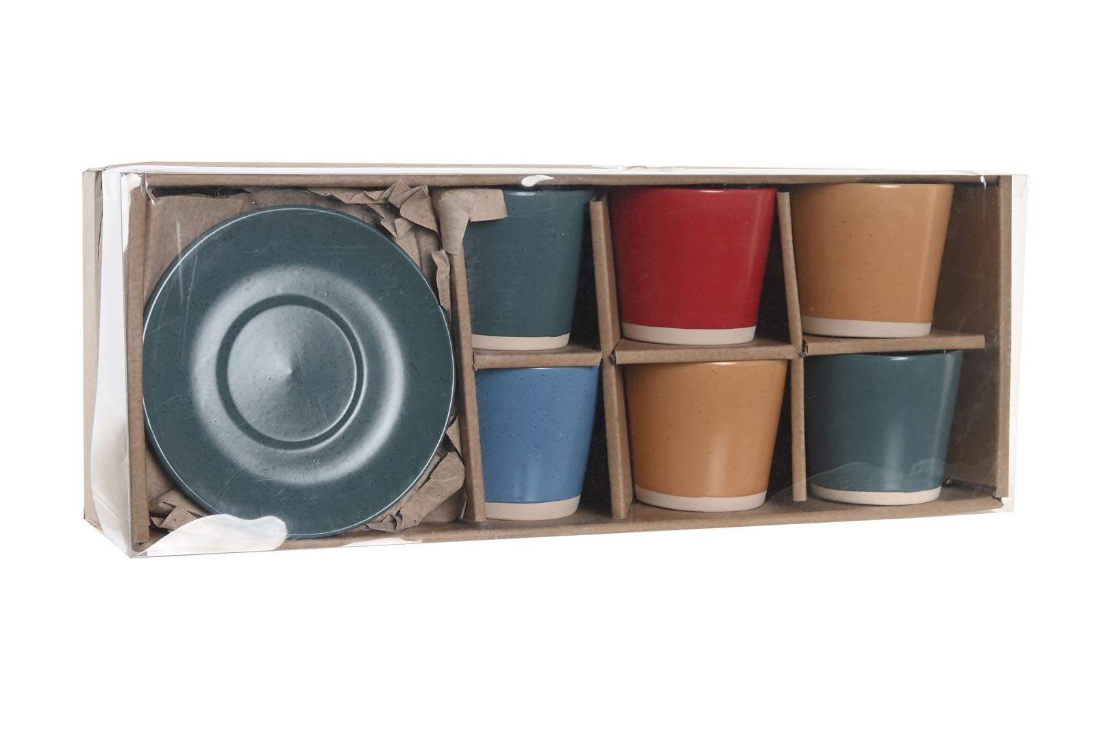 Dekodonia SET SEIS TAZAS Y PLATOS CAFÉ