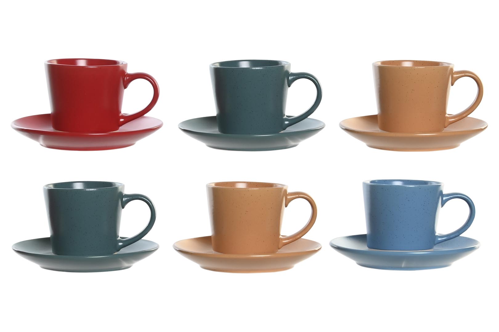 Dekodonia SET SEIS TAZAS Y PLATOS CAFÉ