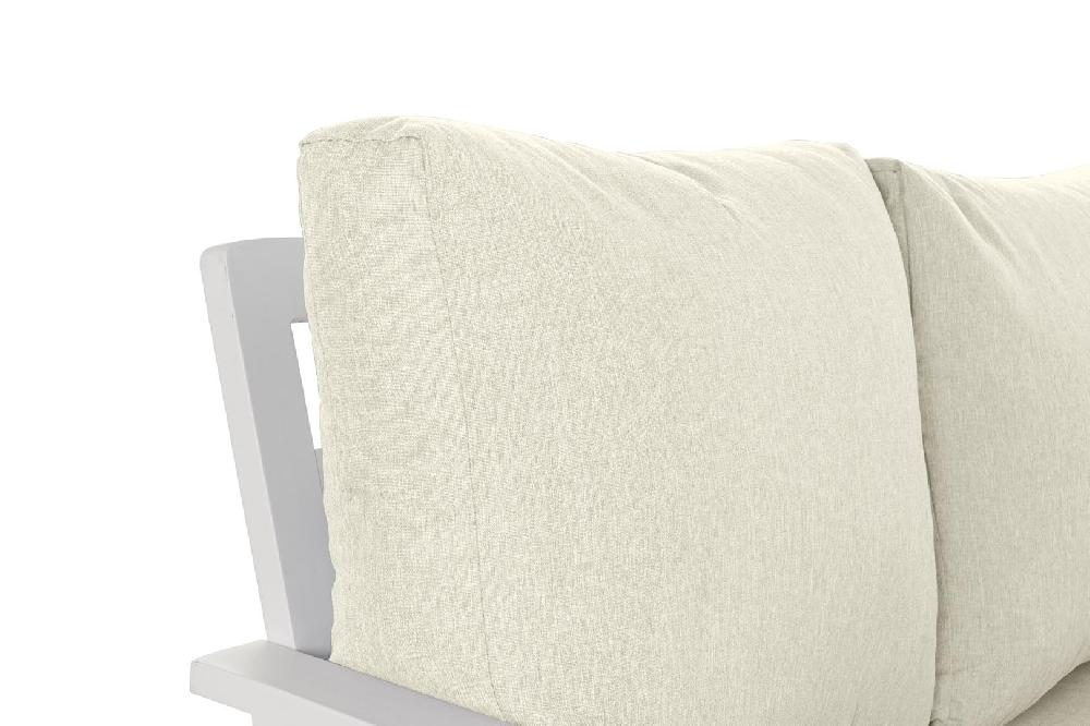 Dekodonia SET SOFÁ Y MESA ACERO BLANCO