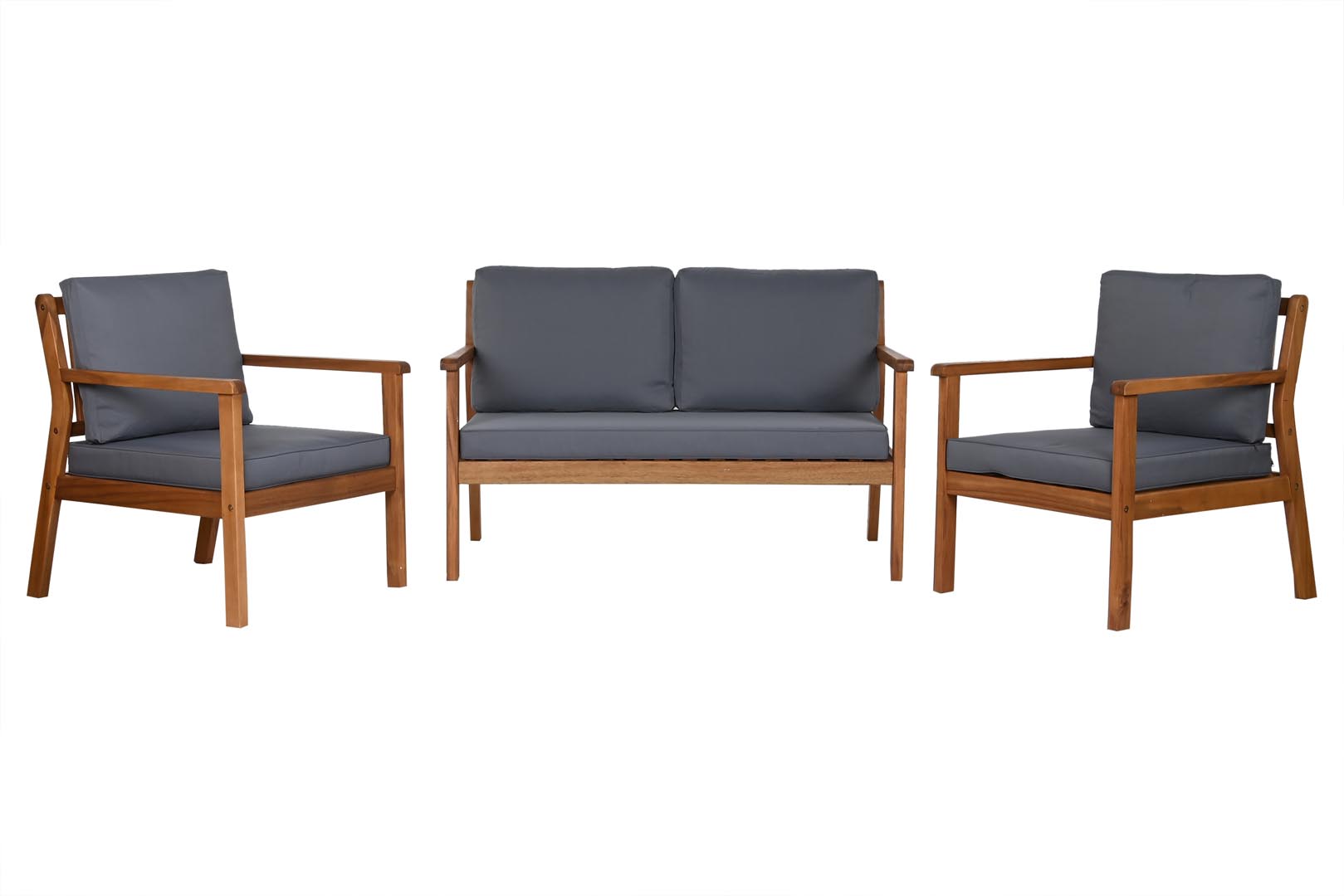 Dekodonia SET SOFÁS Y MESITA ACACIA Y TELA