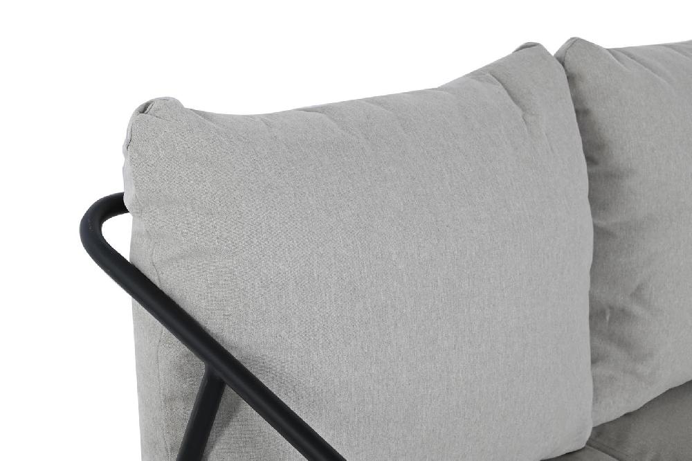 Dekodonia SET SOFÁS Y MESITA ACERO NEGRO