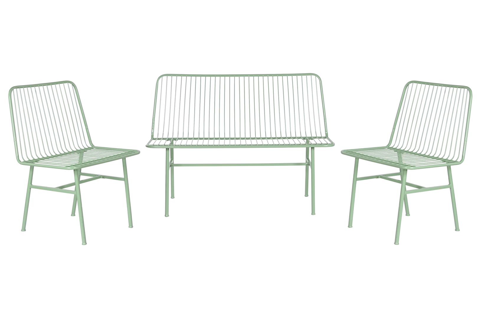 Dekodonia SET SOFÁS Y MESITA MENTA DESGASTADA