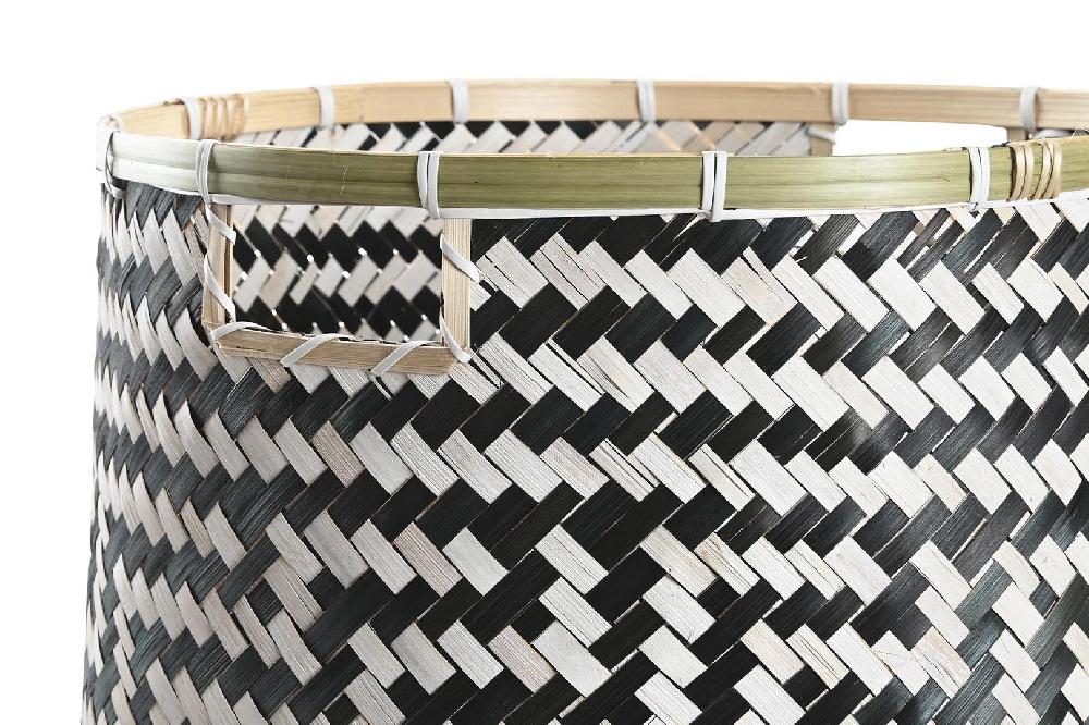 Dekodonia Set Tres Cesta Bambú Blanco