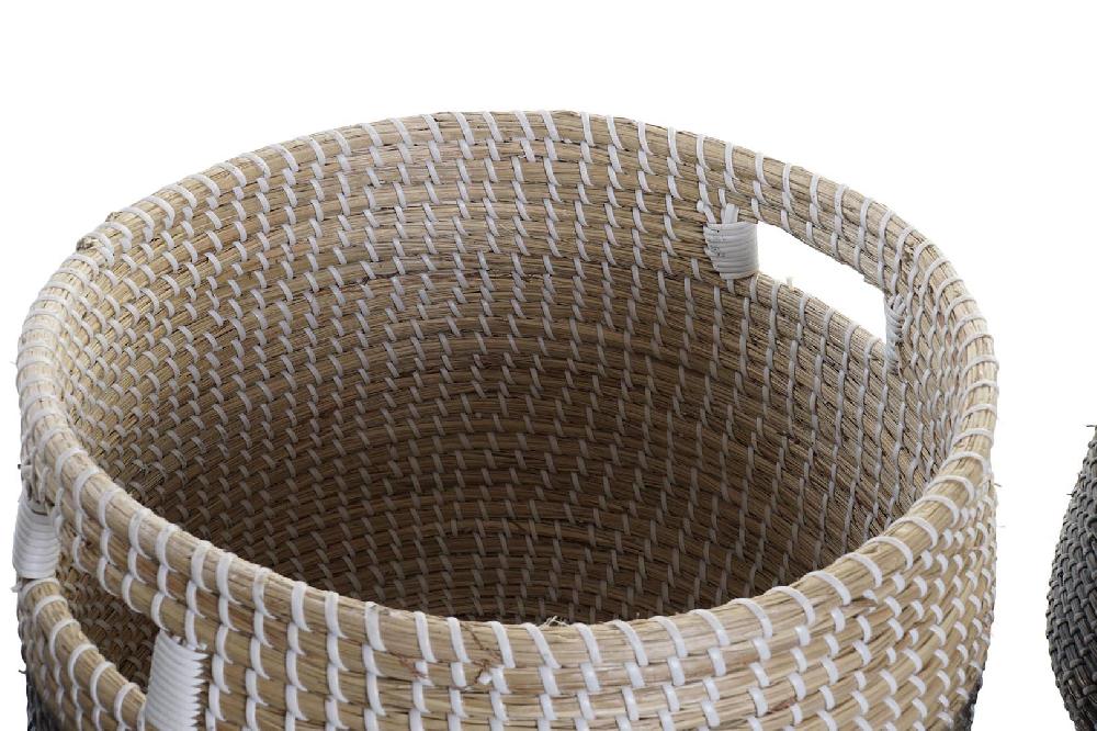 Dekodonia Set Tres Cesta Seagrass Natural