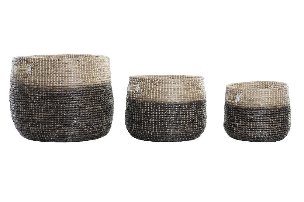 Dekodonia Set tres Cesta Seagrass Natural