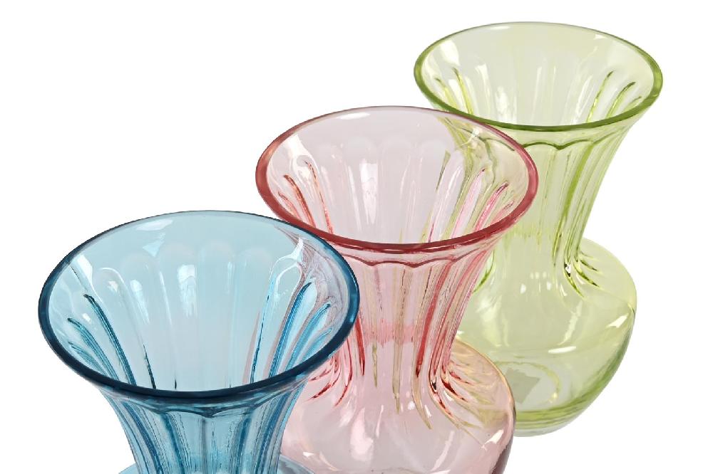 Dekodonia SET TRES JARRONES CRISTAL