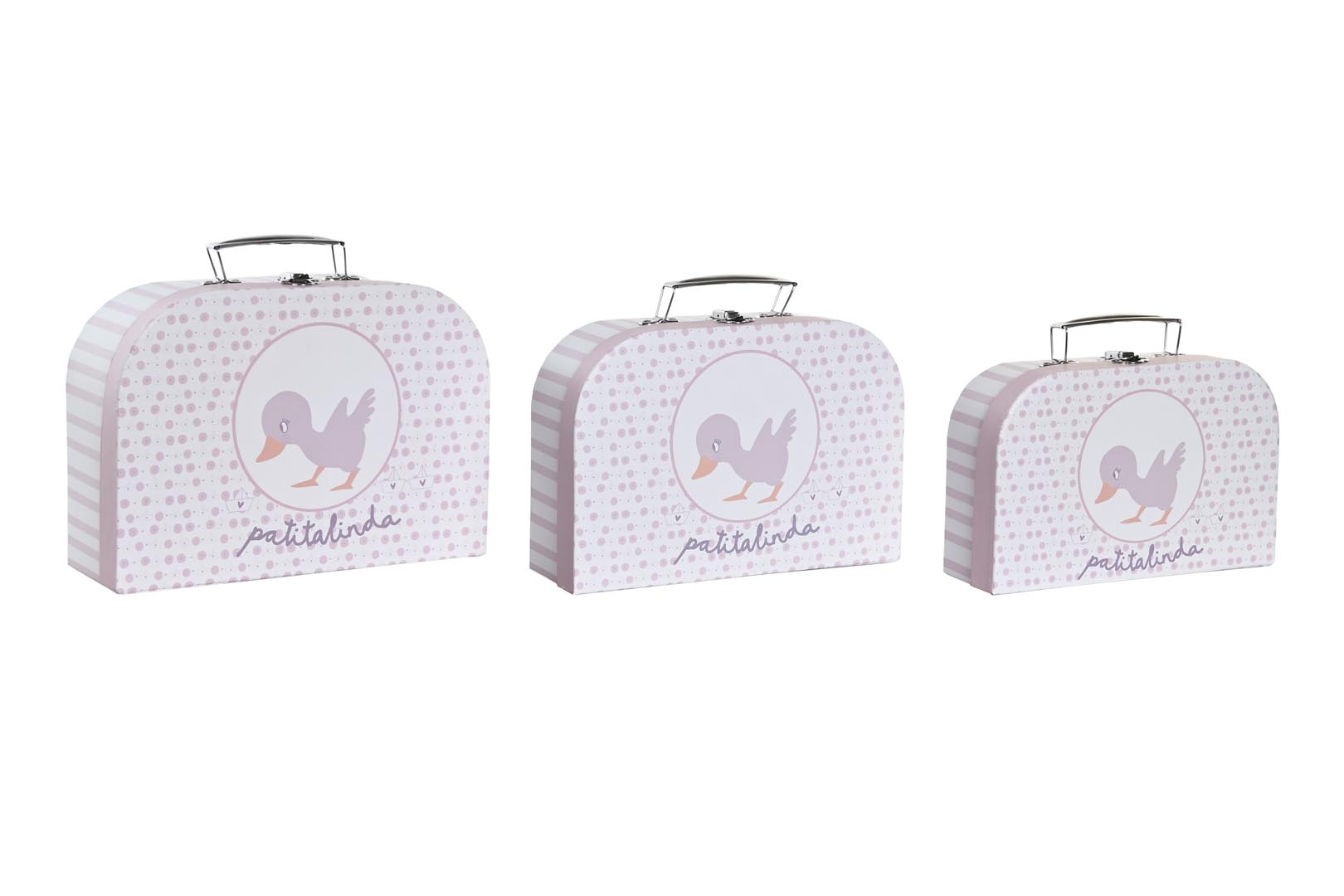 Dekodonia SET TRES MALETINES INFANTILES CARTÓN