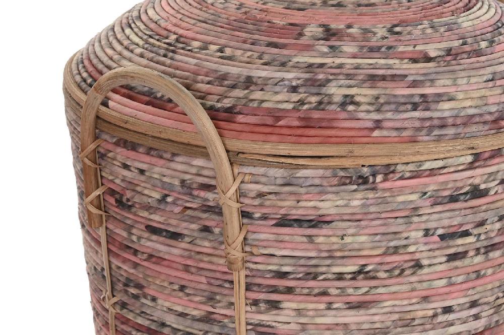 Dekodonia SET TRES RATÁN MELOCOTON CON TAPA