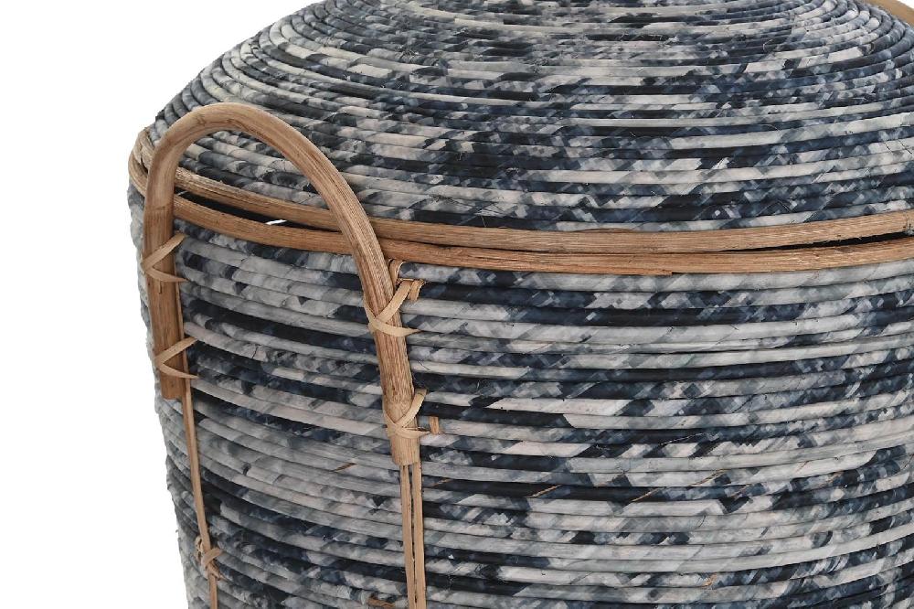 Dekodonia SET TRES RATÁN NEGRO CON TAPA