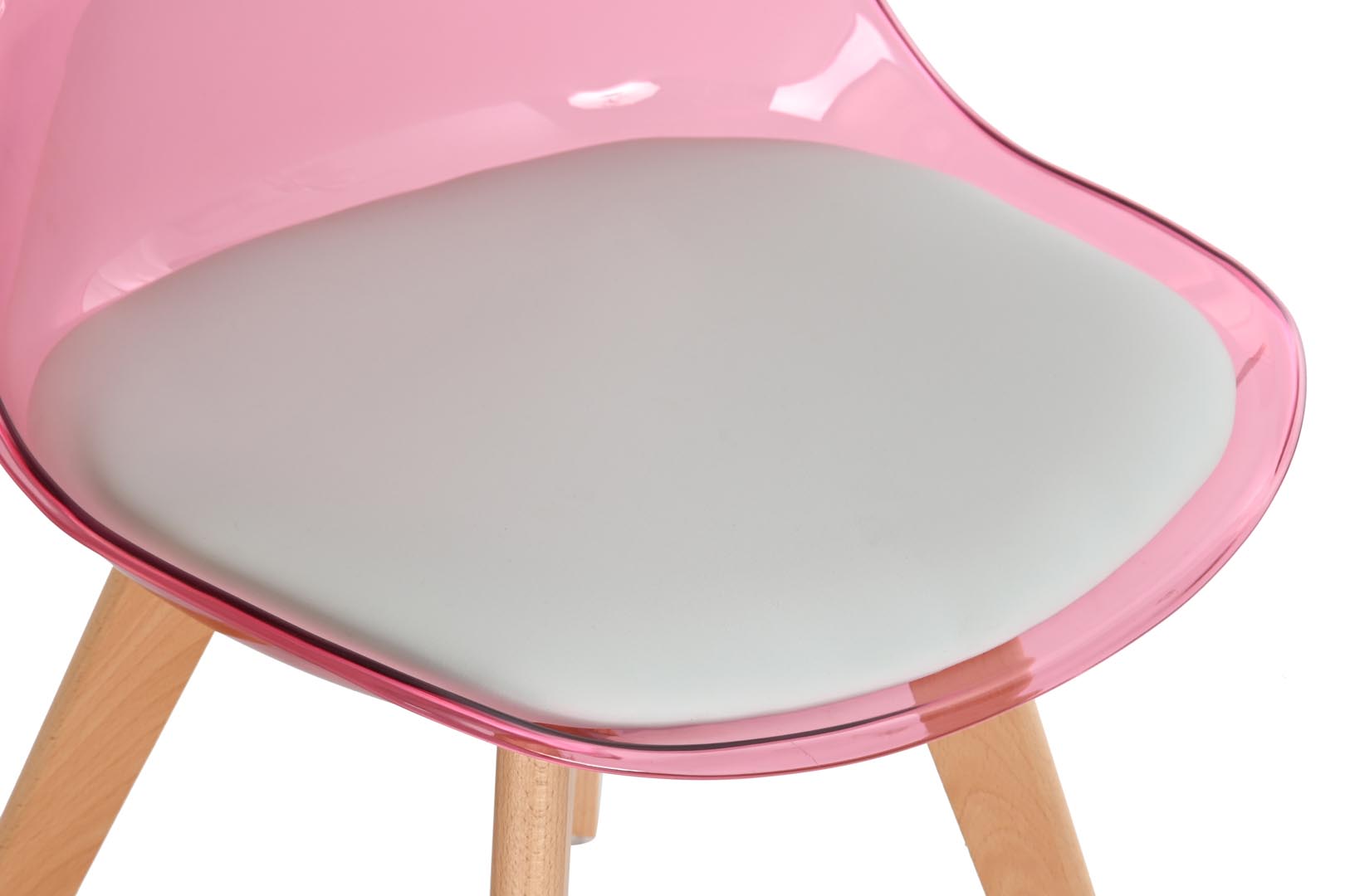 Dekodonia SILLA ABEDUL Y PVC ROSA