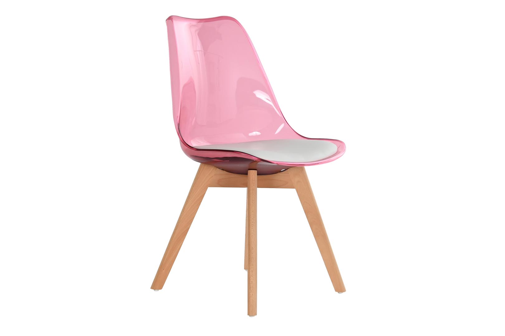 Dekodonia SILLA ABEDUL Y PVC ROSA