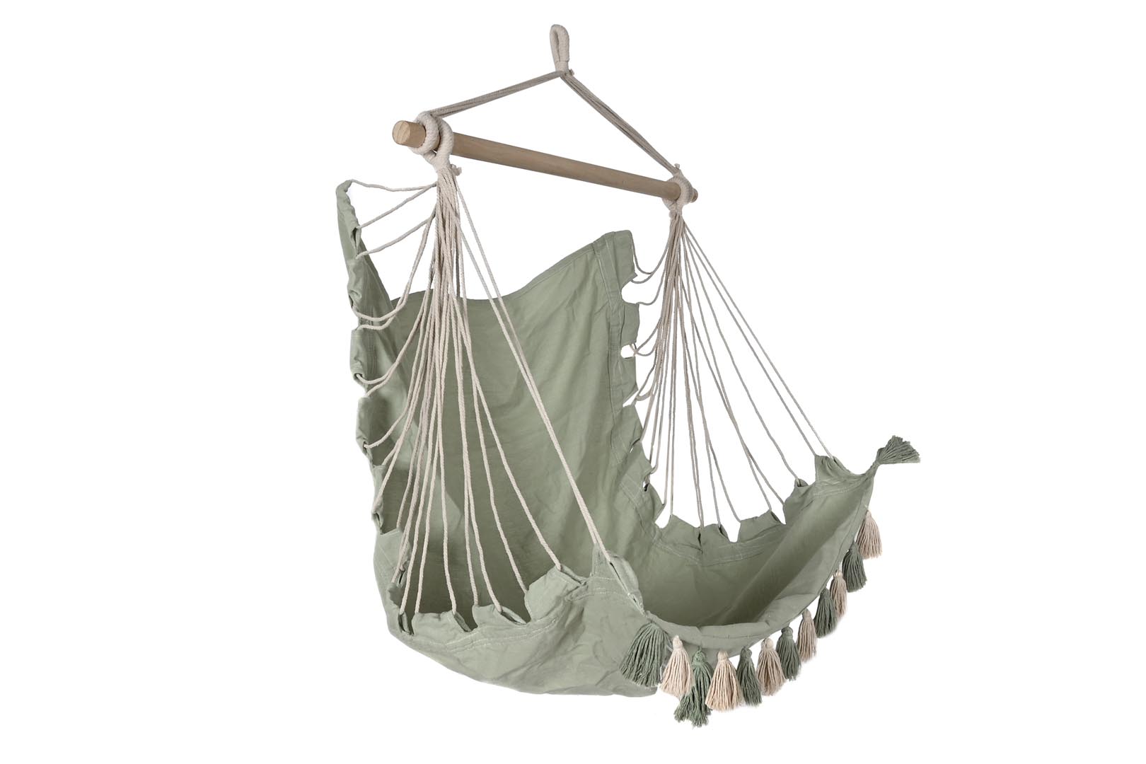 Dekodonia SILLA COLGANTE ALGODÓN Y MADERA