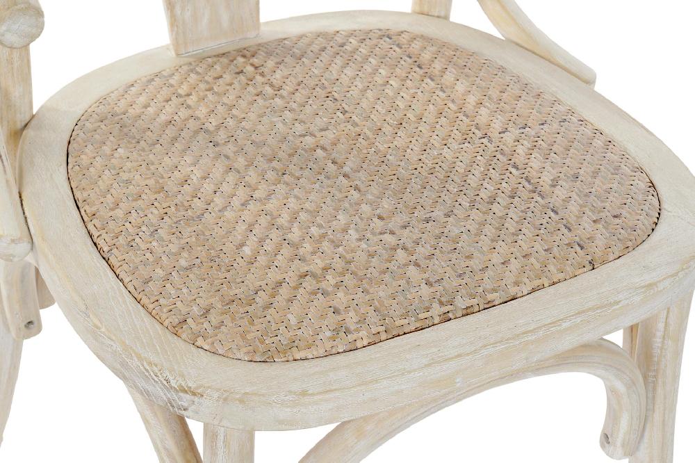 Dekodonia SILLA OLMO Y RATÁN ENVEJECIDA