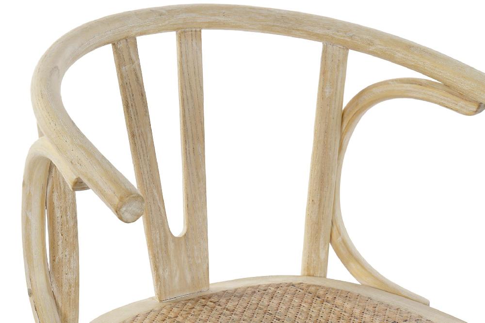 Dekodonia SILLA OLMO Y RATÁN ENVEJECIDA