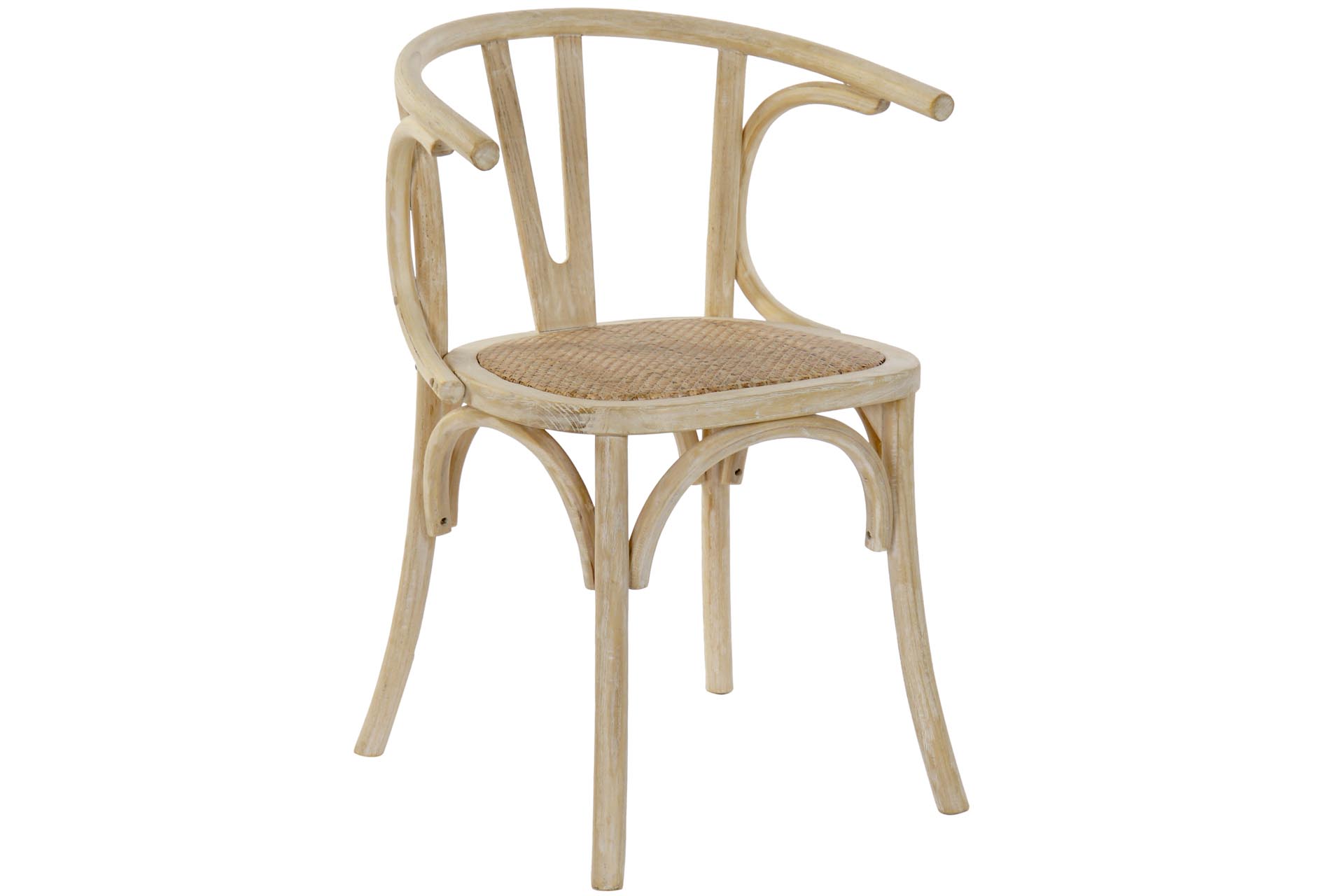 Dekodonia SILLA OLMO Y RATÁN ENVEJECIDA