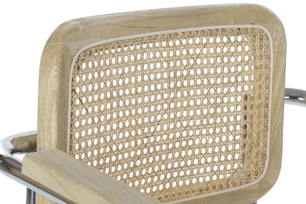 Dekodonia SILLA OLMO Y RATÁN MARRÓN CLARO