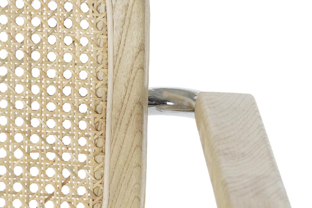 Dekodonia SILLA OLMO Y RATÁN MARRÓN CLARO