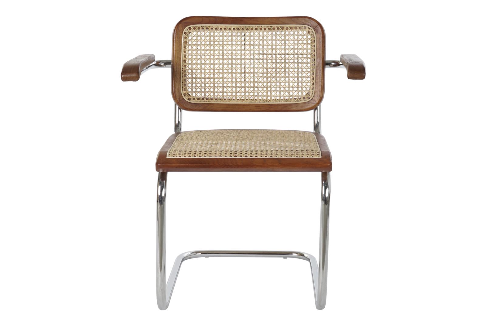 Dekodonia SILLA OLMO Y RATÁN MARRÓN OSCURO