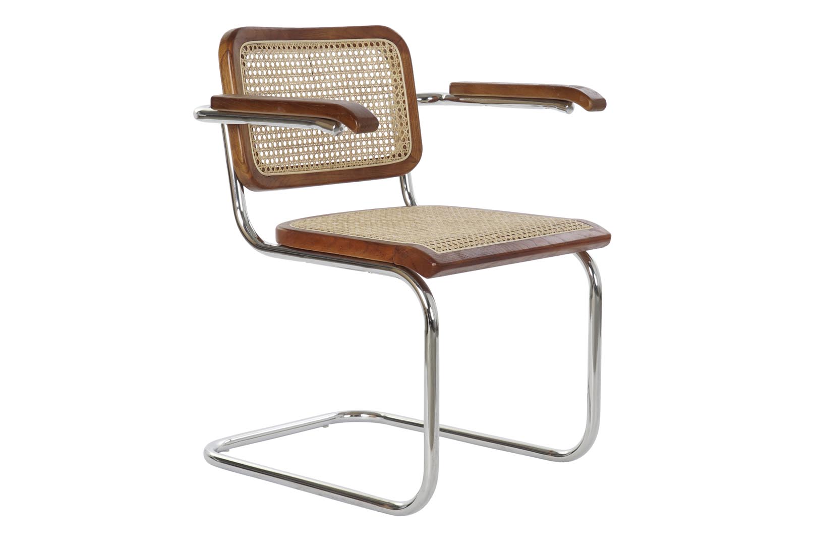 Dekodonia SILLA OLMO Y RATÁN MARRÓN OSCURO