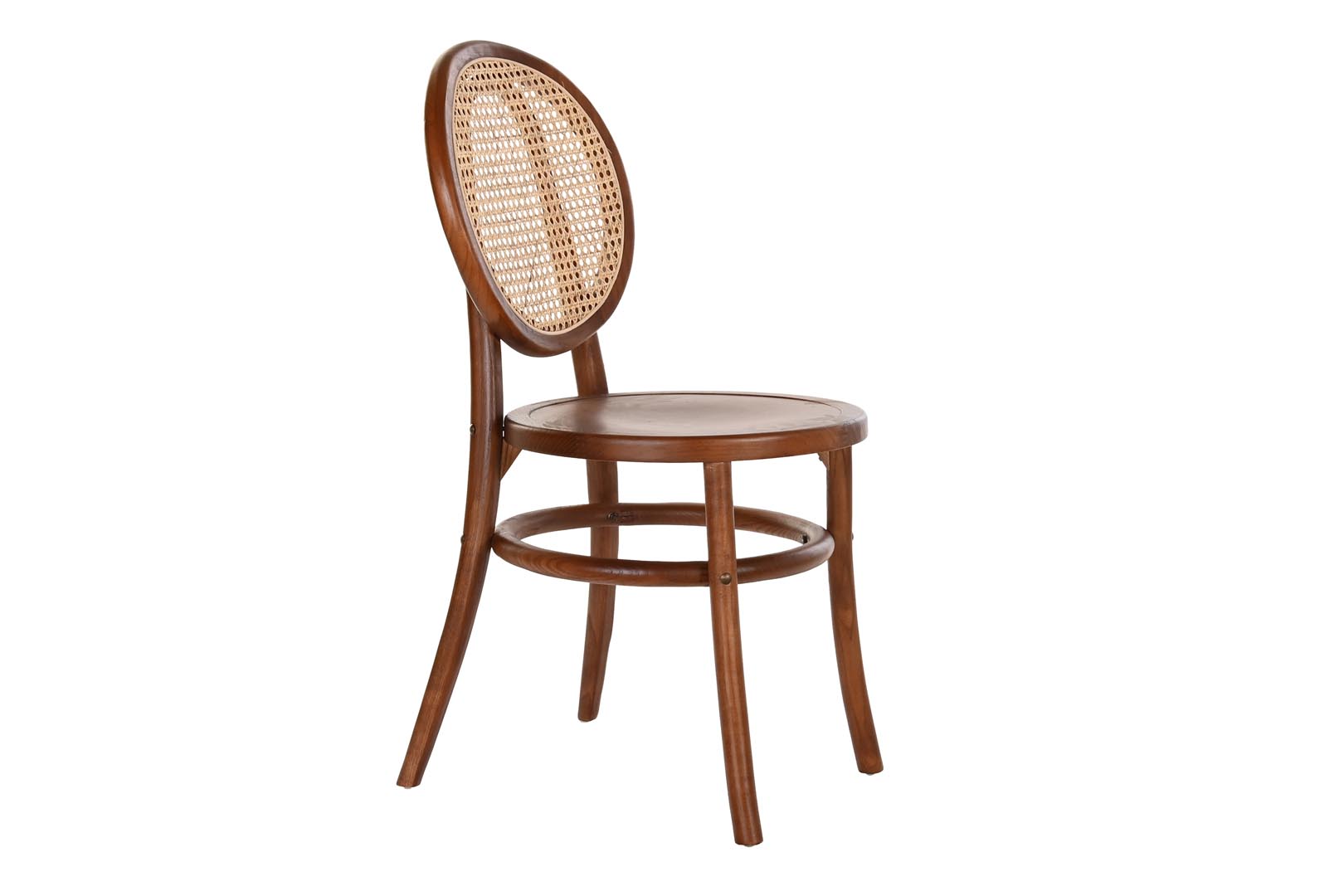 Dekodonia SILLA OLMO Y RATÁN REJILLA MARRÓN OSCURO