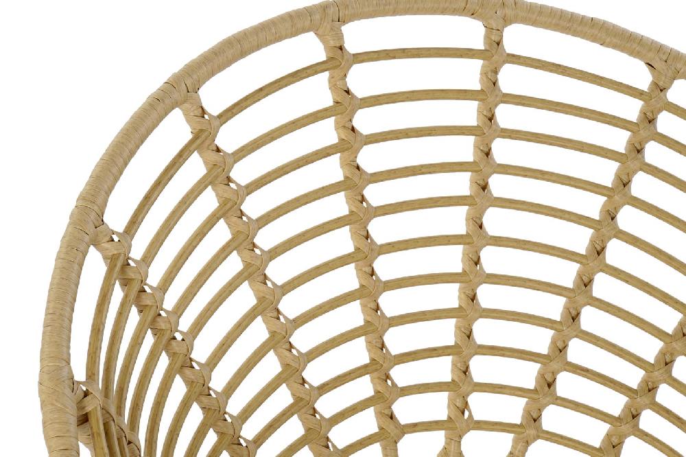 Dekodonia SILLA RATÁN SINTÉTICO Y METAL REDONDA