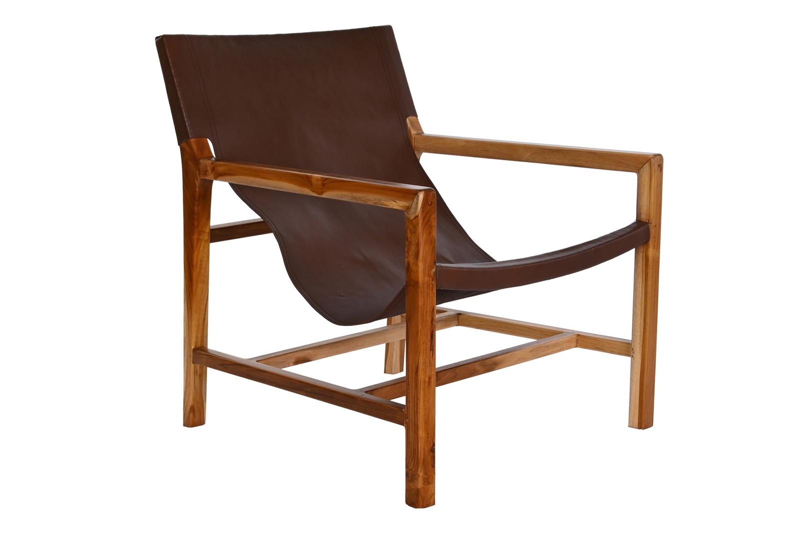 Dekodonia SILLA TECA MARRÓN OSCURO