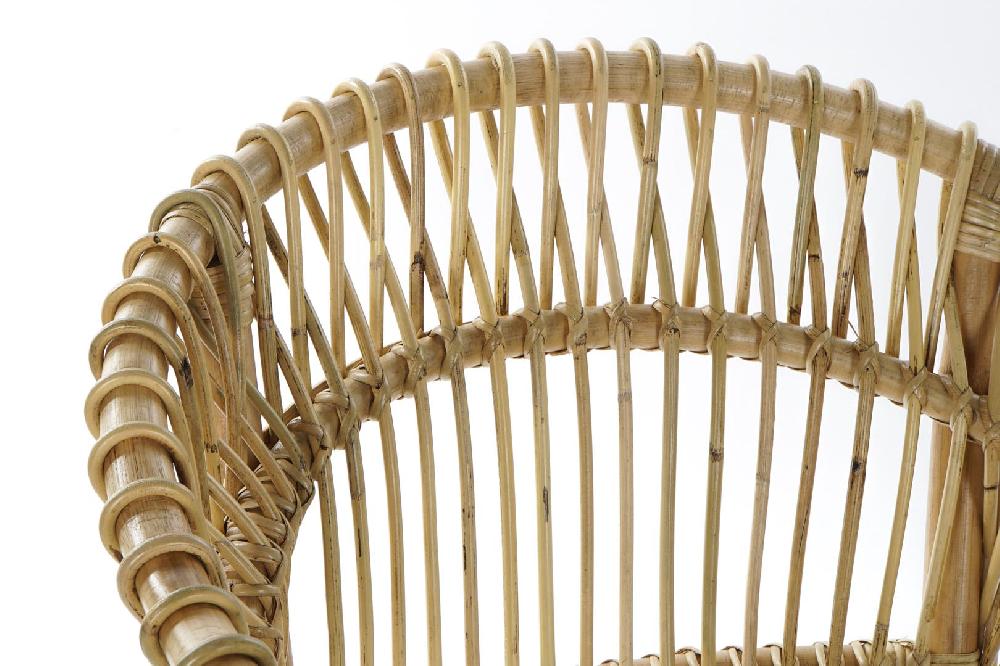 Dekodonia SILLÓN RATÁN CON COJÍN ALGODÓN