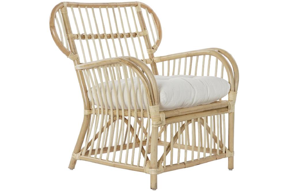 Dekodonia SILLÓN RATÁN CON COJÍN NATURAL
