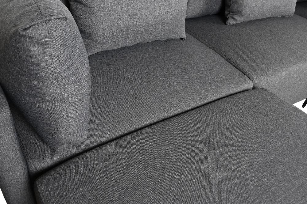 Dekodonia SOFÁ CHAISELONGUE GRIS
