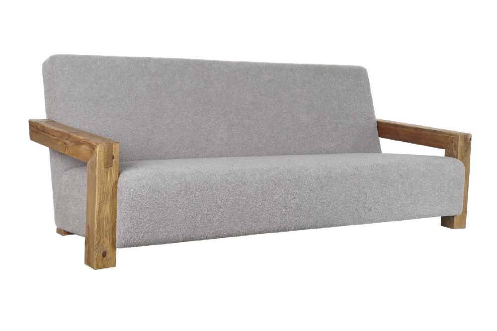 Dekodonia SOFÁ MADERA RECICLADA BOUCLÉ